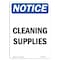 Signmission OSHA Notice, 7" Height, Cleaning Supplies Sign, 7" X 5", Portrait OS-NS-D-57-V-10655 - alternate 1